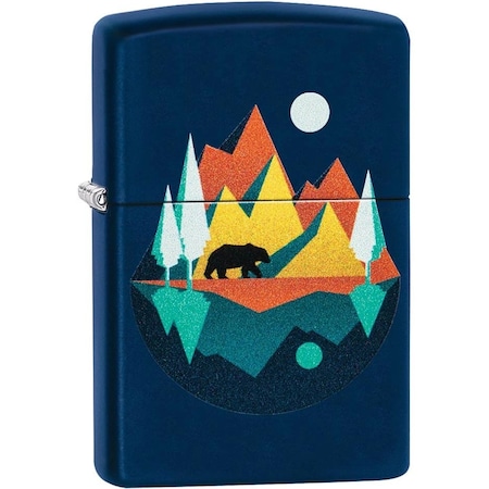 Zippo 2024 Zippo Custom Bear Mountains Navy Matt ZIP-239CI409902